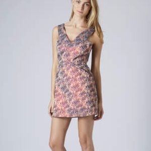 $100 Topshop Jaquard Flame Dress